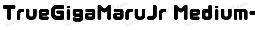 TrueGigaMaruJr Medium字体转换